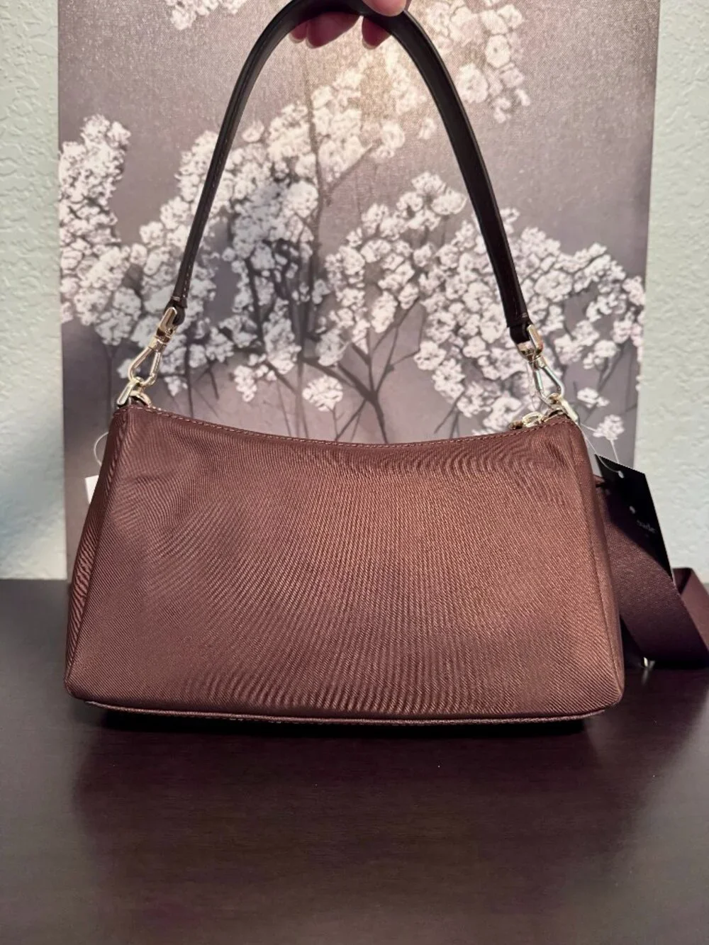 NWT Kate Spade Carter Cargo Nylon Messenger Crossbody Many Pockets in Hot Fudge
